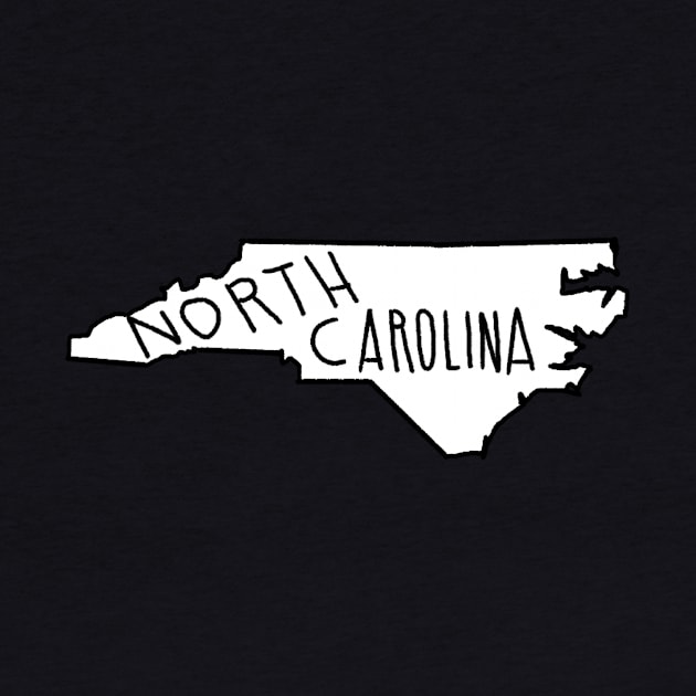 The State of North Carolina - No Color by loudestkitten